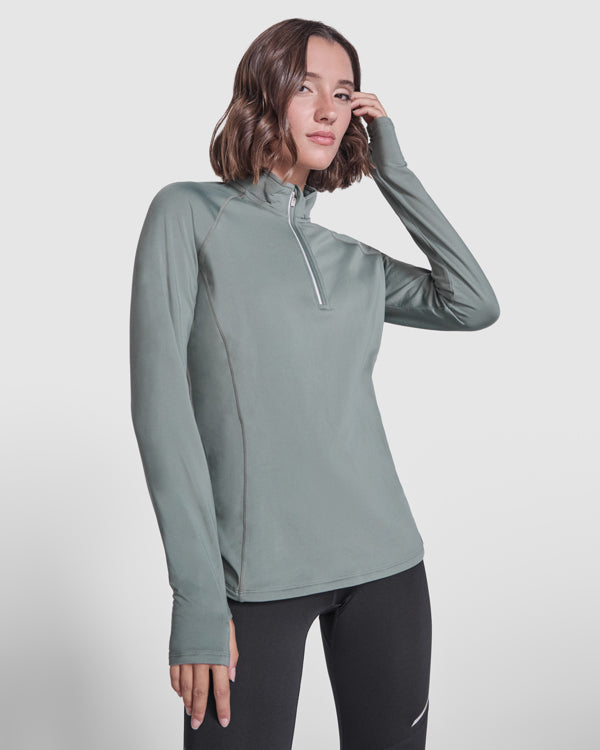 langärmeliges funktions damen sweatshirt