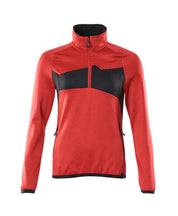 mascot damen fleecepullover mit kurzem reißverschluss 18053-316