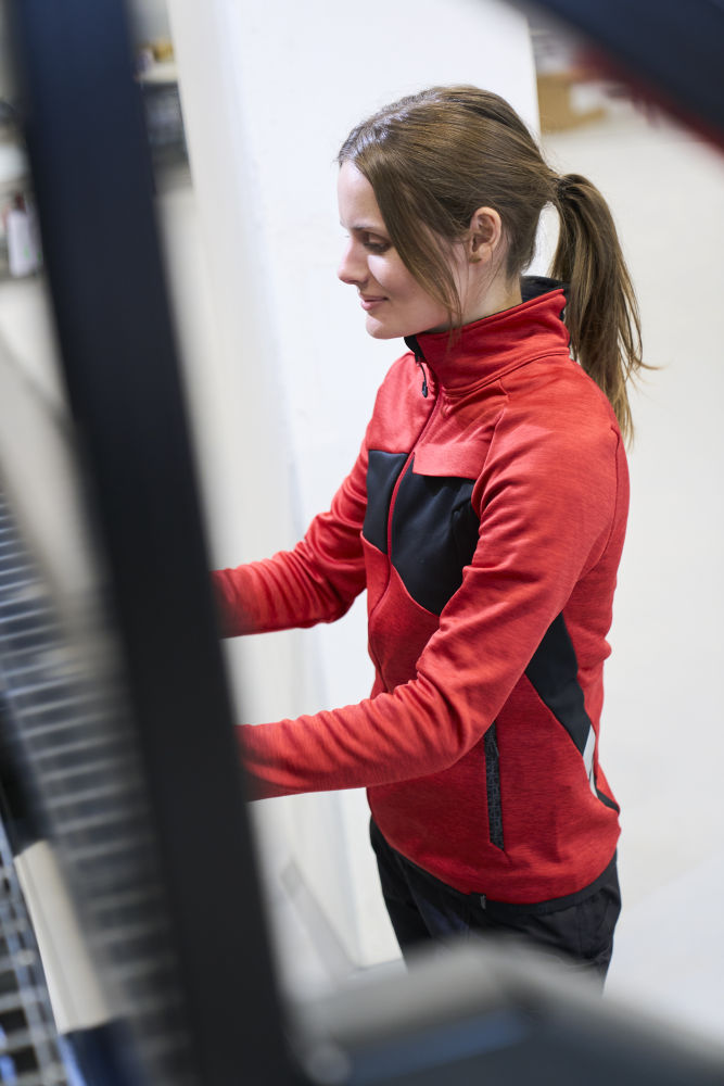 mascot damen fleecepullover mit reißverschluss 18153-316