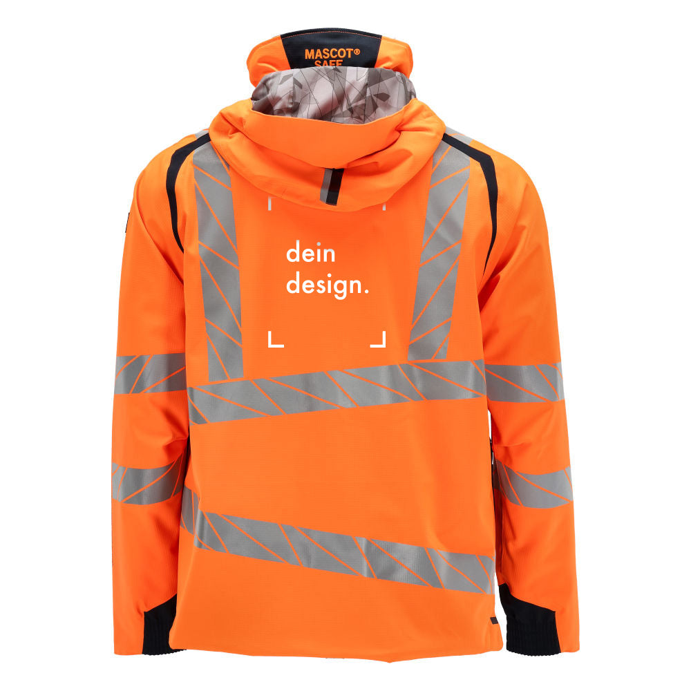mascot high-vis hard shell jacke 19001-449