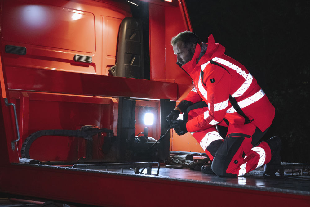 mascot high-vis hose mit knietaschen 19079-511