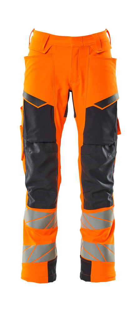 mascot high-vis hose mit knietaschen 19079-511