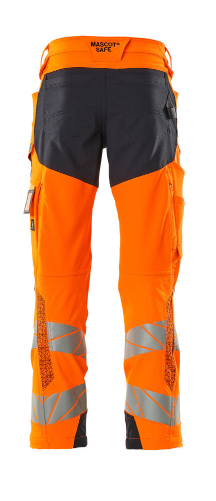 mascot high-vis hose mit knietaschen 19079-511