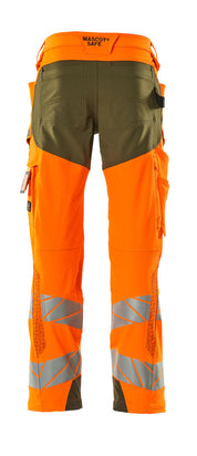 mascot high-vis hose mit knietaschen 19079-511