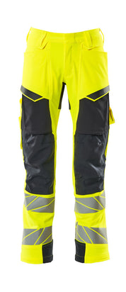 mascot high-vis hose mit knietaschen 19079-511