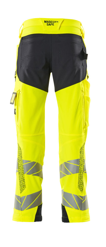 mascot high-vis hose mit knietaschen 19079-511