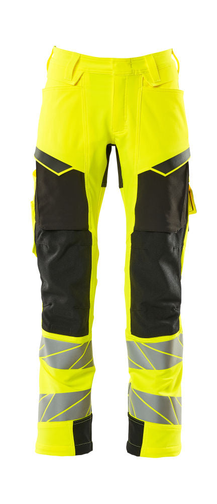 mascot high-vis hose mit knietaschen 19079-511