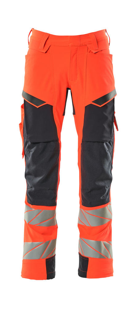mascot high-vis hose mit knietaschen 19079-511