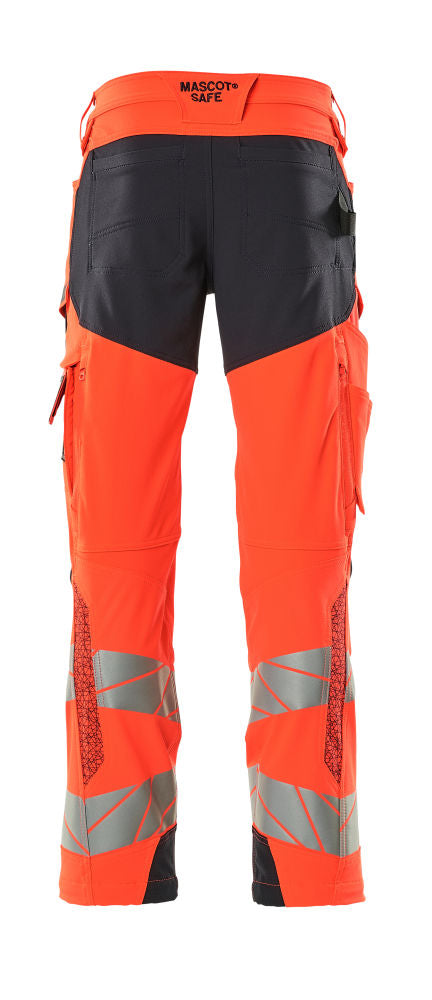 mascot high-vis hose mit knietaschen 19079-511