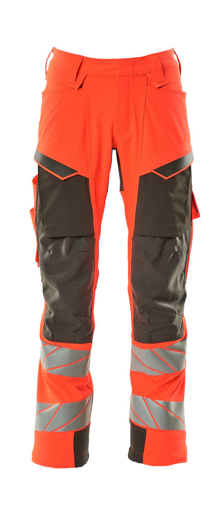 mascot high-vis hose mit knietaschen 19079-511