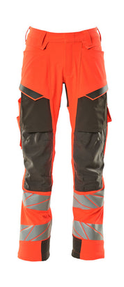 mascot high-vis hose mit knietaschen 19079-511