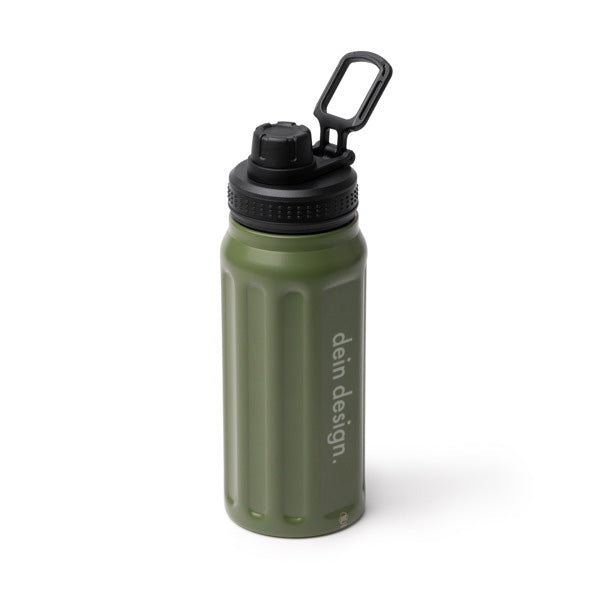 thermoflasche aus recycelten edelstahl