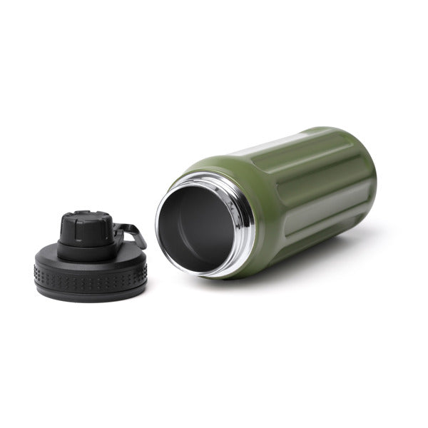 thermoflasche aus recycelten edelstahl