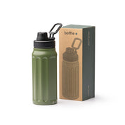 thermoflasche aus recycelten edelstahl