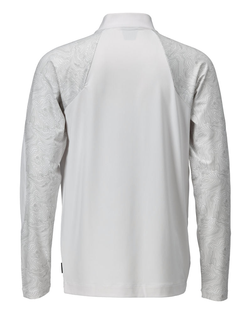 mascot t-shirt, langarm, mit kurzem reißverschluss 22681-618