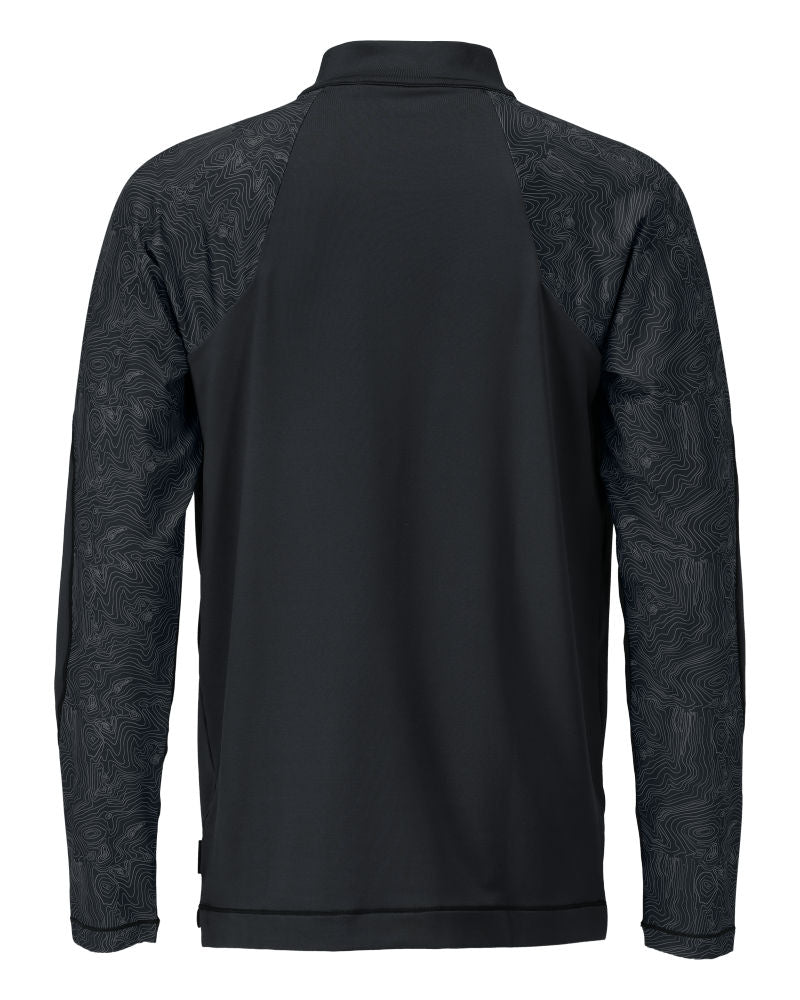 mascot t-shirt, langarm, mit kurzem reißverschluss 22681-618