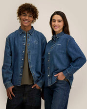 palmer - unisex denim jeanshemd