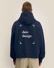 fronter - schwerer unisex boxy zip hoodie