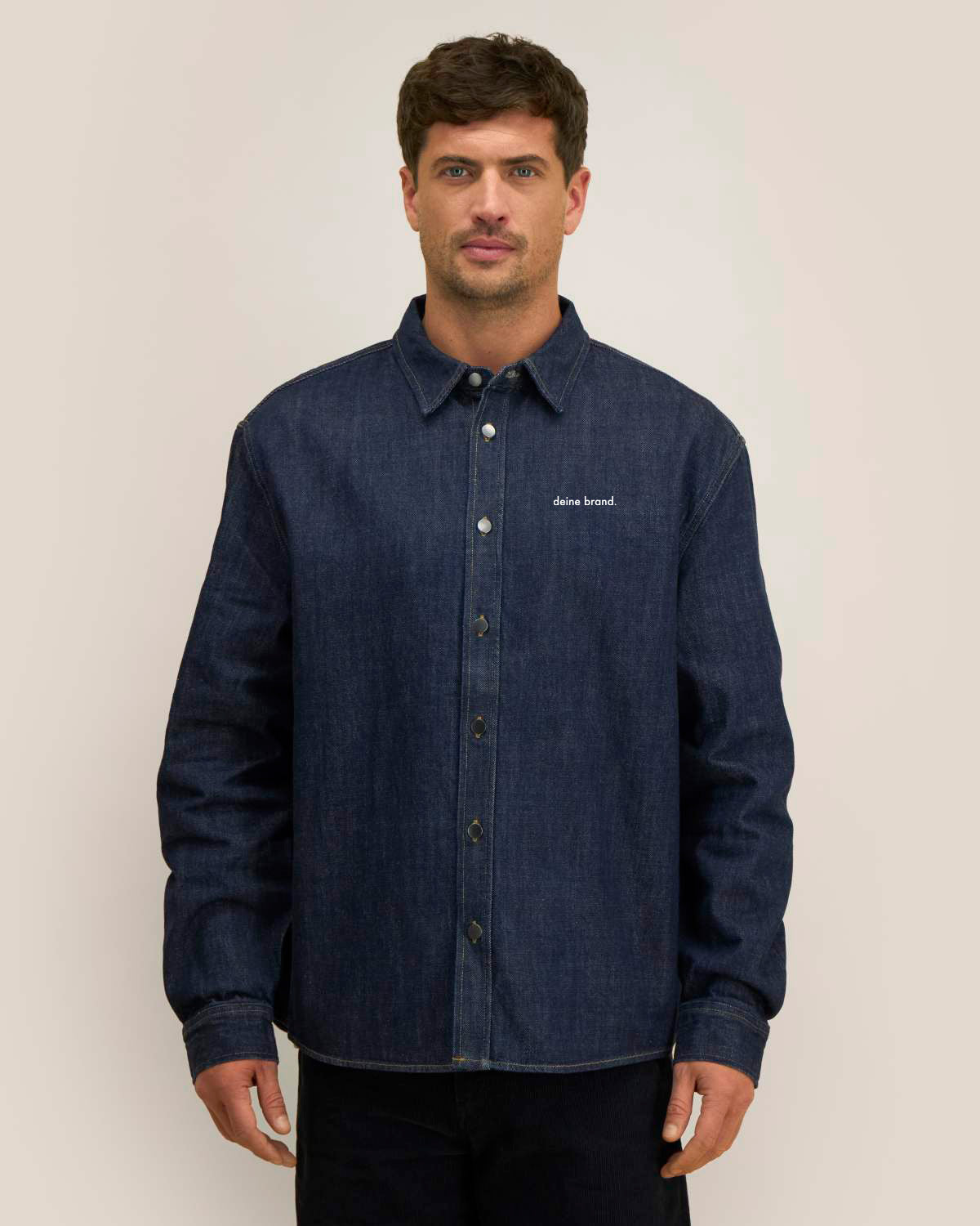palmer - unisex denim jeanshemd