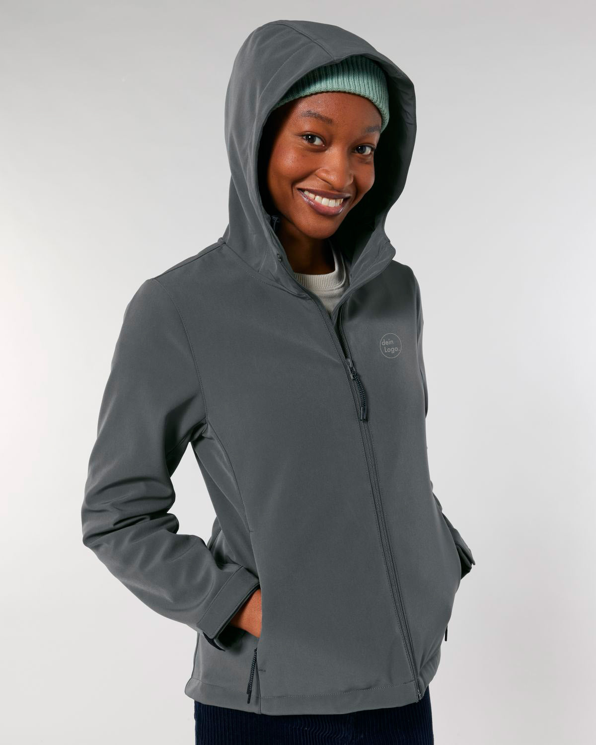 stella discoverer damen softshelljacke mit kapuze