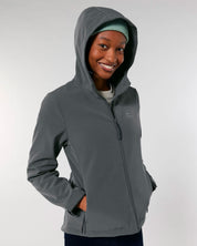 stella discoverer damen softshelljacke mit kapuze