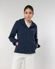 stella discoverer damen softshelljacke mit kapuze