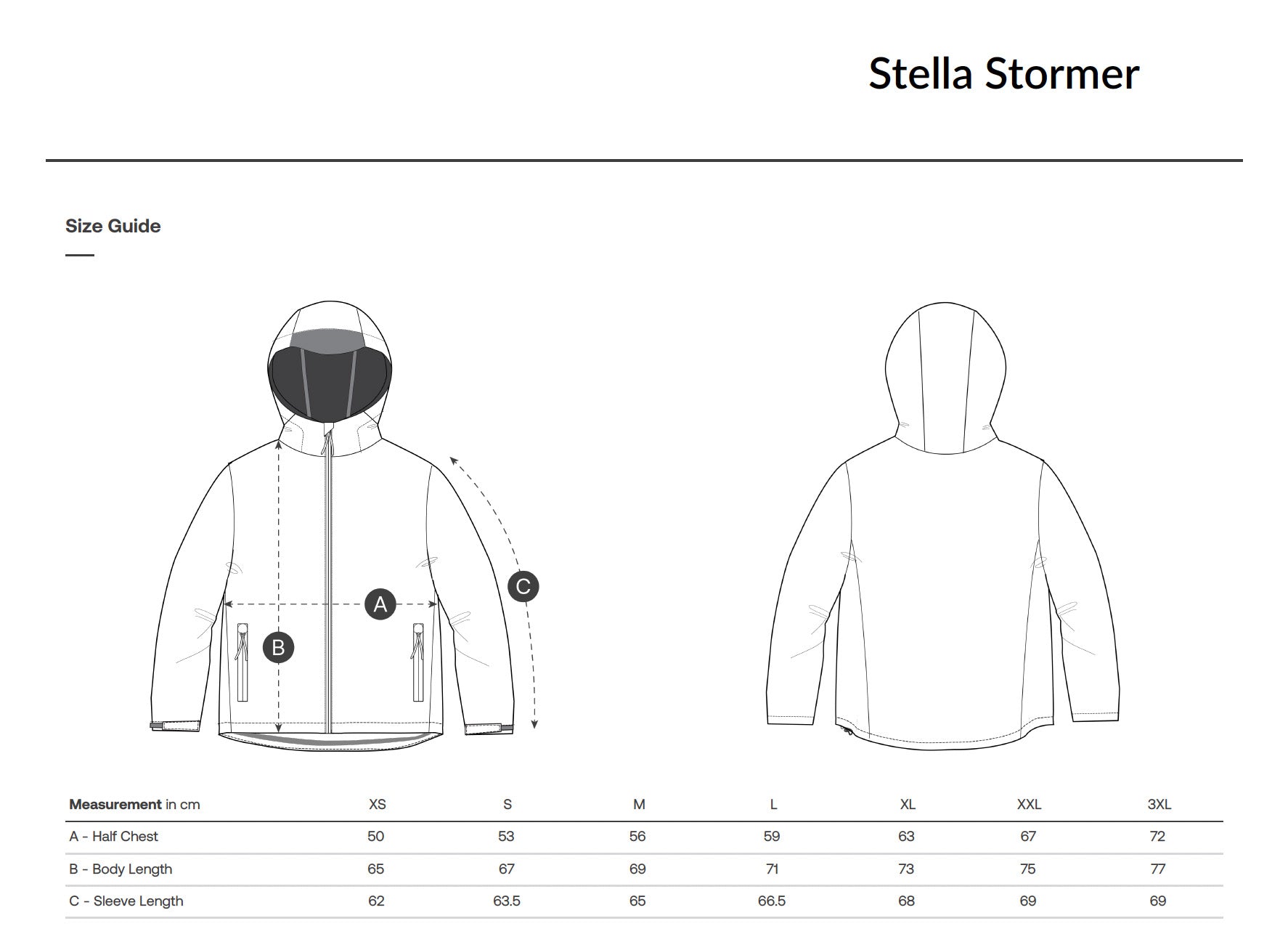 stella stormer - wasserdichte (10k) damenjacke